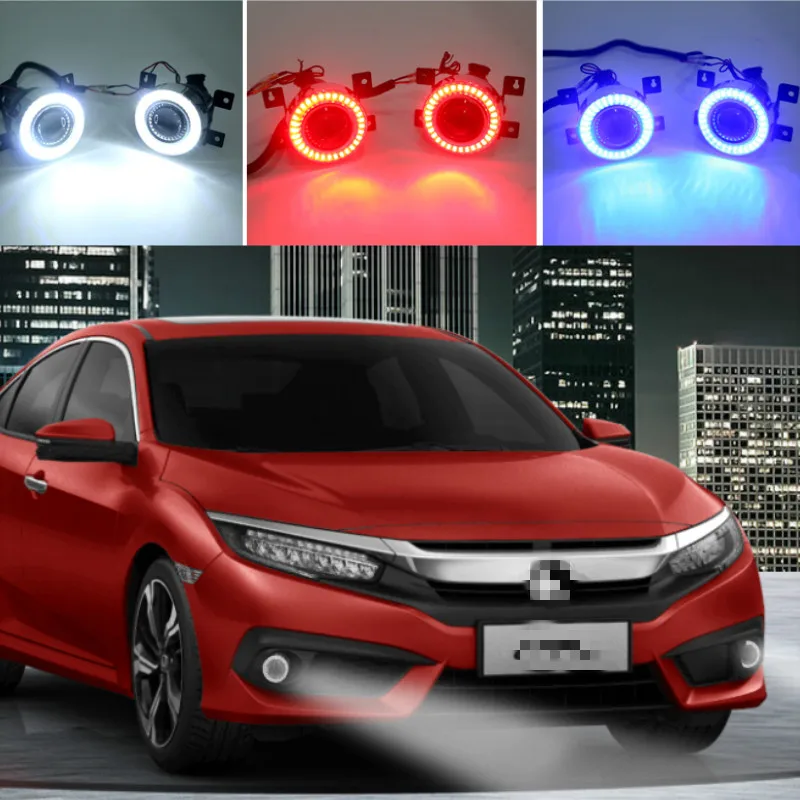 1 комплект для Honda Civic 10th 2016-2020 светодиодный DRL Дневной светильник противотуманных