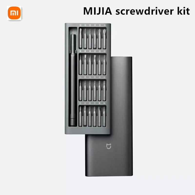 Xiaomi Mijia Daily Use Screwdriver Kit 24 Precision Magnetic Bits Alluminum Box Screw Driver xiaomi smart home Kit