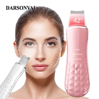 42%e2%84%83 heating ultrasonic facial skin scrubber constant temperature ion deep face cleaning peeling shovel exfoliating skin care