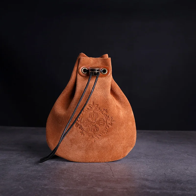 Уличная кожаная сумка для монет на шнурке сумки упаковки ювелирных изделий Calabash |