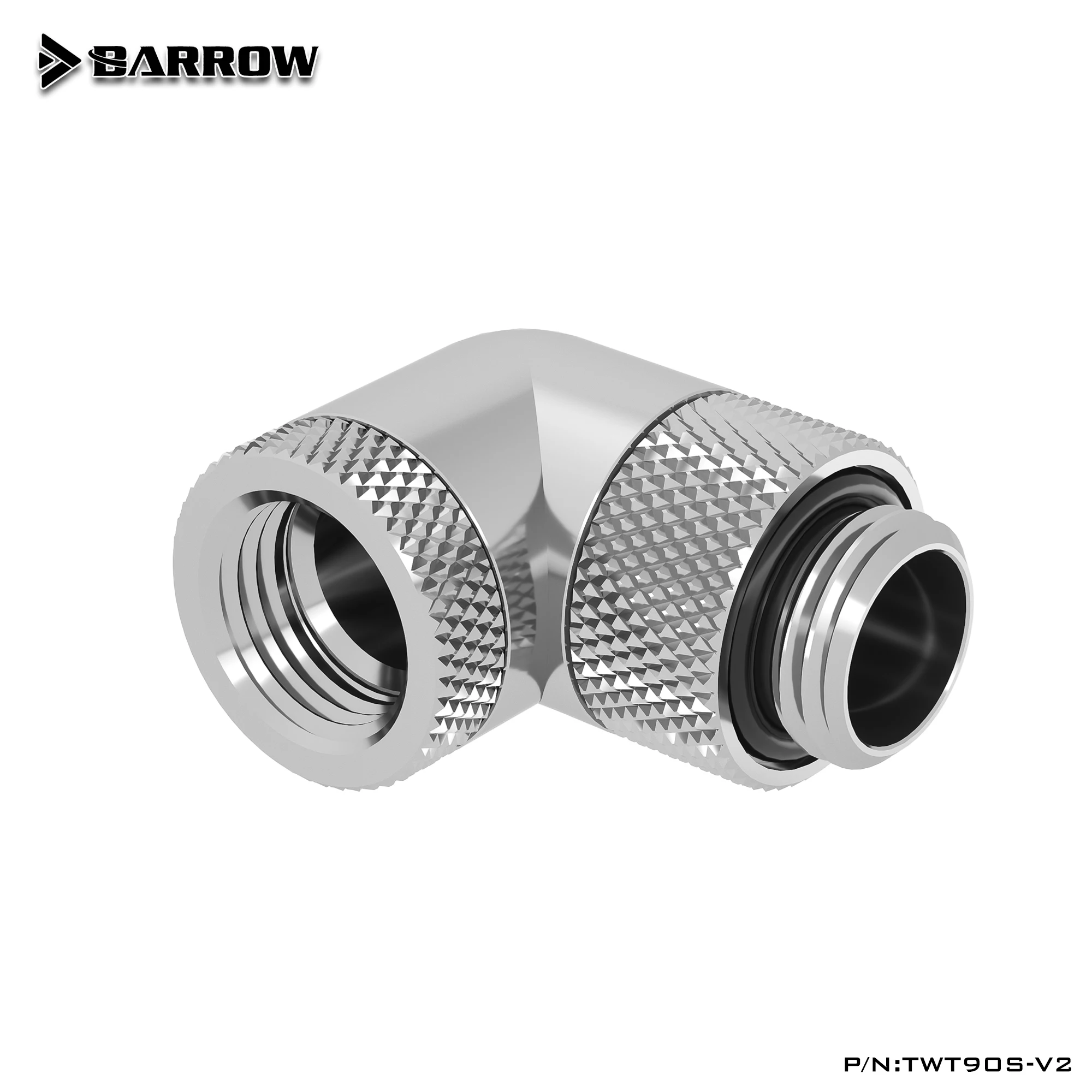 Barrow G1/4 360 Вращающийся фитинг 90 градусов двойная стандартная (штырь гнездо) для