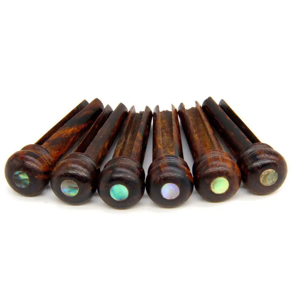 

Abalone Shell Guitar Bridge Pins for Acoustic Guitar Parts Accessories Rhinestone Brass Strings Nails Pin Set with Aluminum Box
