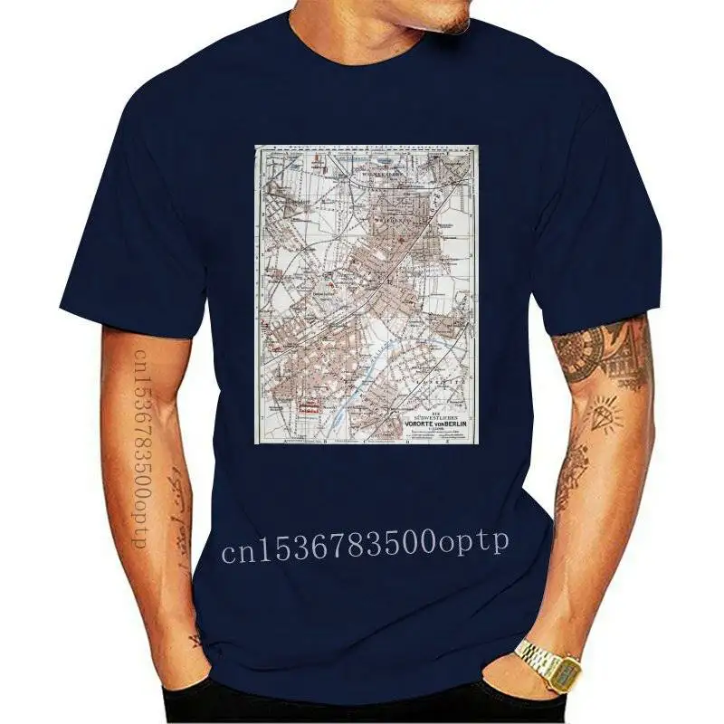 

Футболка Мужская/женская с картой Берлина (1914)