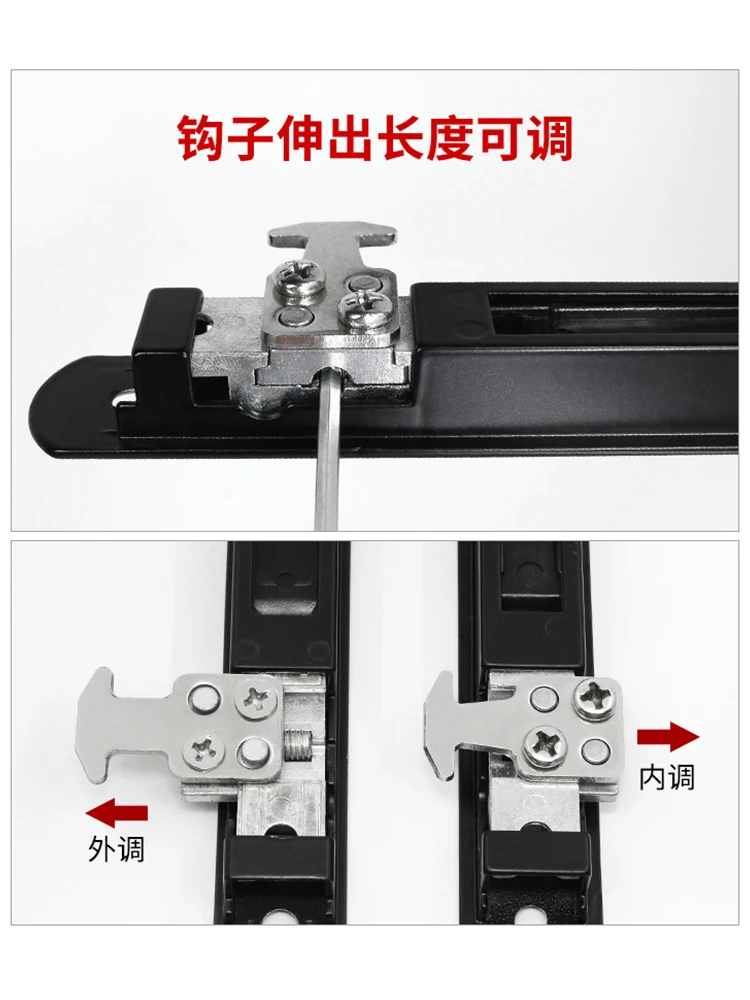 Замок для раздвижной двери из алюминиевого сплава 90 типов с одним крючком болт