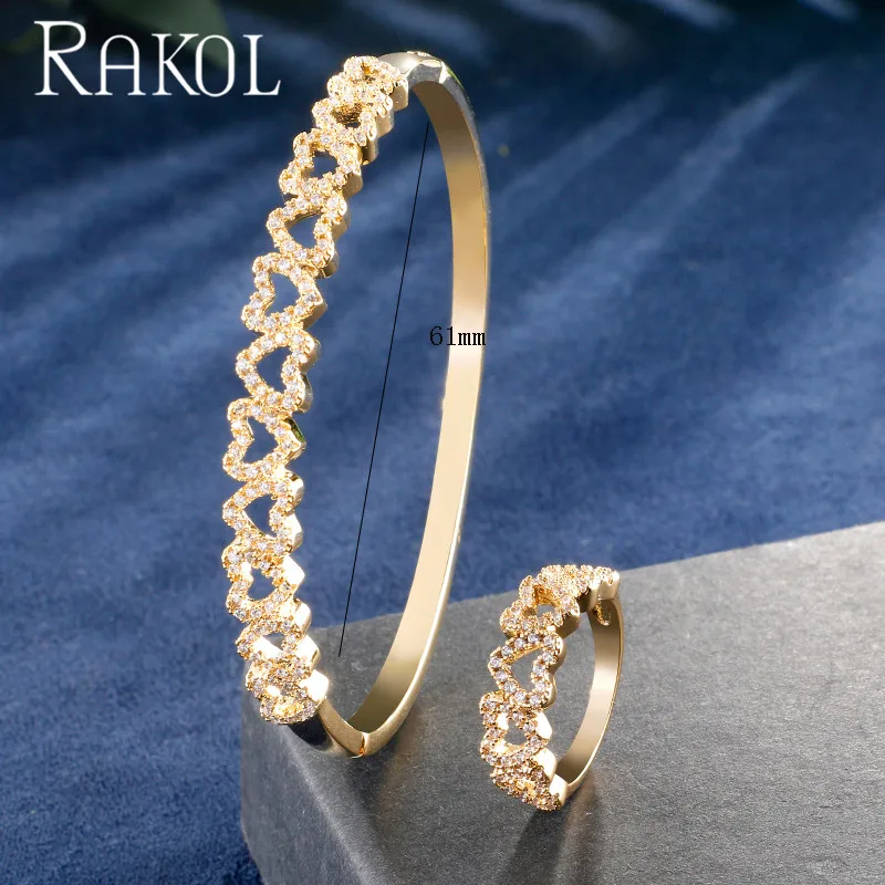 Браслет и кольцо женские ажурные с кубическим цирконием |