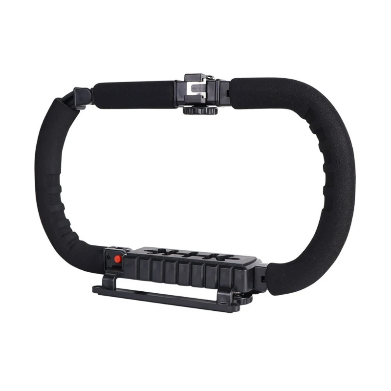 

Camera Smartphone Stabilizer Foldable Handle Grip Handheld Video Rig Compatibility with All Action Camera Camcorder X3UA