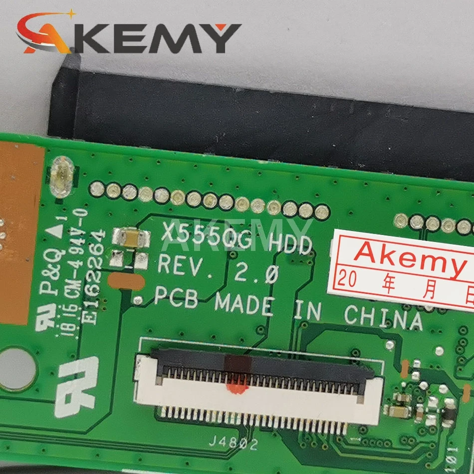 

Akemy original For Asus X555DG Series HDD Board Hard disk drive board X555DG REV:2.0 60NB09A0-HD1040 100% Tested Free Cable