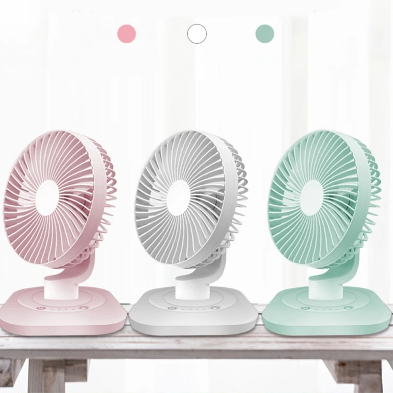 Вентилятор Настольный Аккумуляторный с вращением на 3000 градусов 120 мАч |