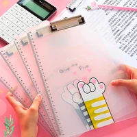 cat claw kawaii a4 clipboard writing sheet pad organizer file folder document holders student stationery office school supplies