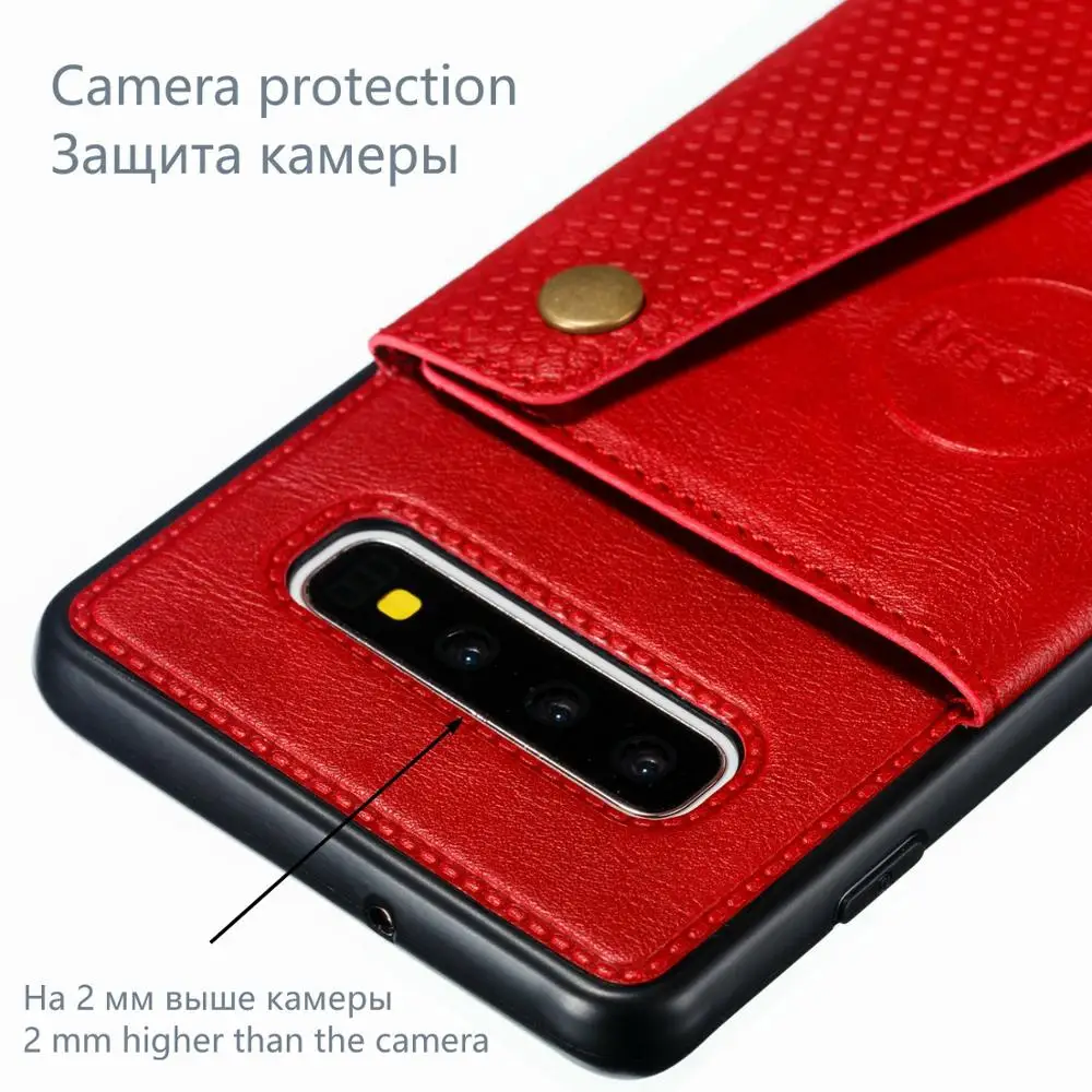 Чехол Держатель с магнитным креплением для samsung S8 S9 S10E Plus Кредитная карта и
