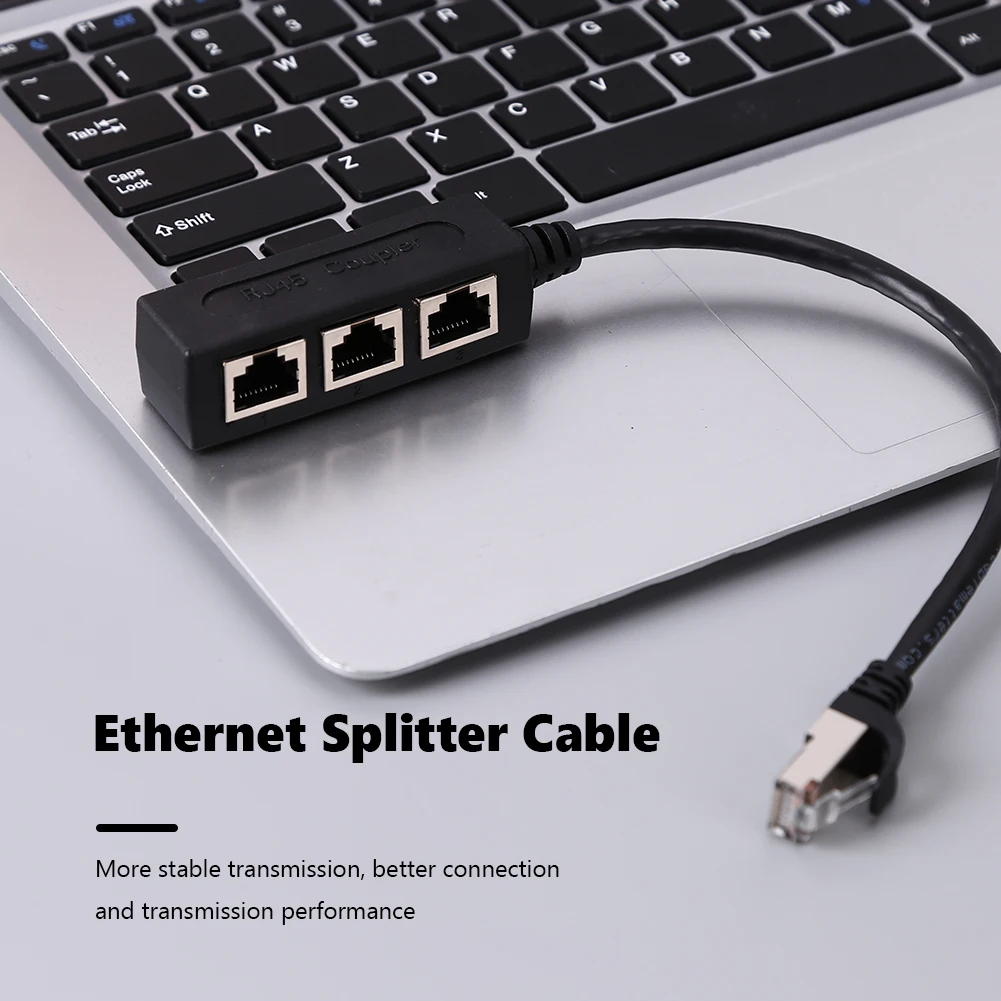 

RJ45 Network Splitter Cable 1 Male to 3 Female Port LAN Ethernet Adapter for Super Cat5 Cat5e Cat6 Cat7