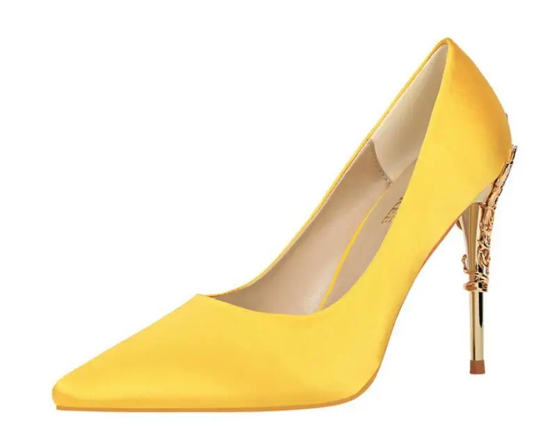 Итальянская обувь под металл серебро золото Офисная женская туфли лодочки на