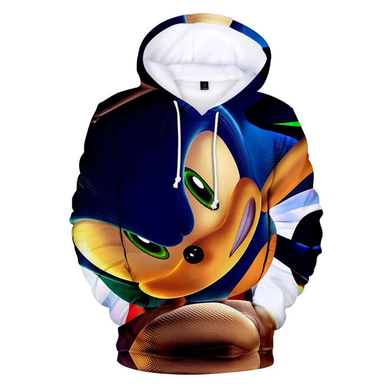 picture color Sonic 3D Модный пуловер худи Повседневный свитер с длинными рукавами одежда для мальчиков и девочек с объемным рисунком тонкое пальто с героями мультфильмов для родителей и детей - Цвет: picture color