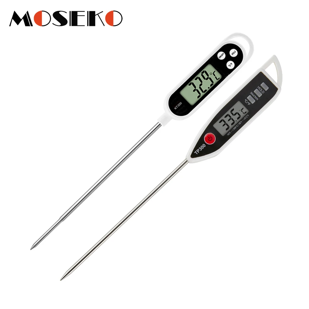 

MOSEKO Digital Food Thermometer Kitchen Oven BBQ Cooking Meat Milk Water Measure Probe Tool Grill Barbecue Kitchen Thermometer
