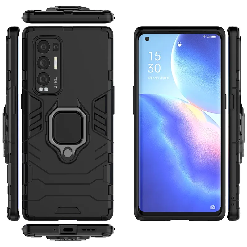 Shockproof Bumper For Reno5 Pro Plus Case For OPPO A15 A53 A33 A72 Realme X7 C17 C15 Reno5 Plus Reno4SE Cover For Reno5 Pro Plus