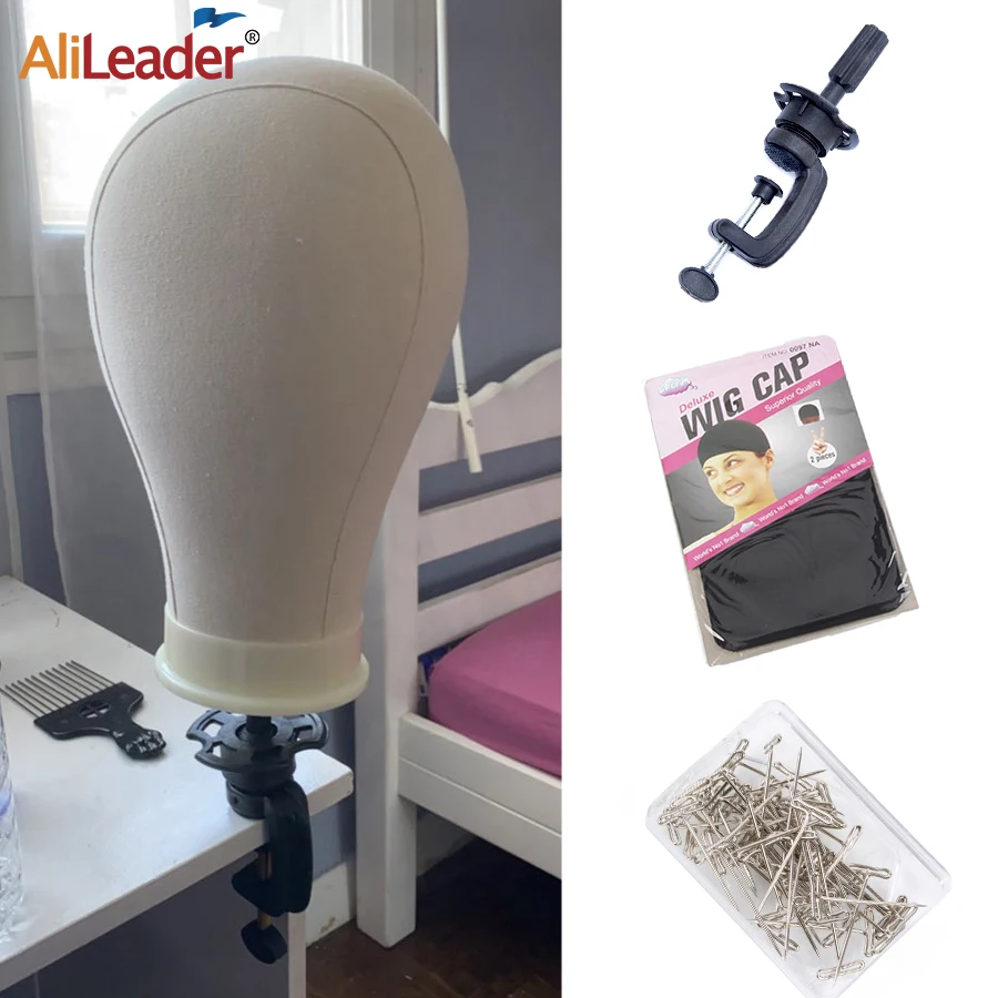 Alileader дешевая парусиновая головка для магазина изготовление париков