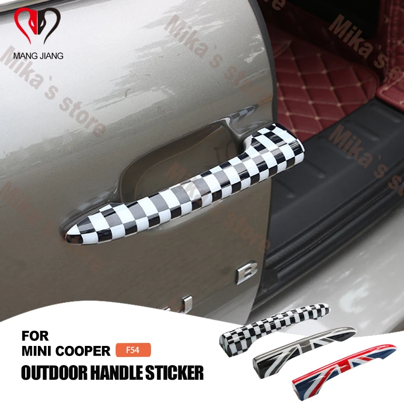 Стайлинг автомобиля наклейка для ручек на открытом воздухе мини медной дверной