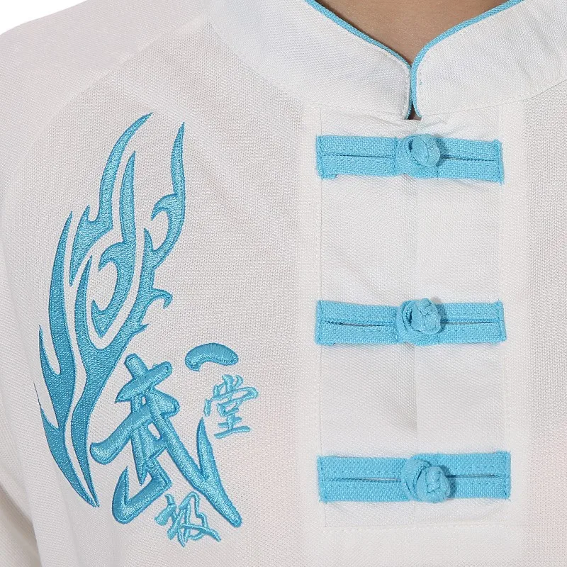 Футболка Taichi с коротким рукавом рубашки унисекс вышивкой для боевых искусств