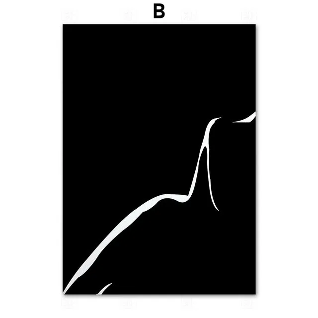 Черно-белая сексуальная женщина боди-арт современное искусство на холсте