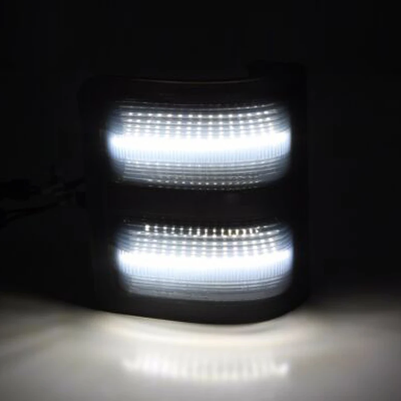 For 2008-2016 F250 F350 F450 Smoked Lens LED Side Mirror Marker Lights Switchback White DRL + Yellow Turn Signal | Автомобили и