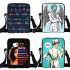 Маленькая сумка на плечо с мультипликационным ангелом для медсестер и врачей, школьные сумки для девочек, сумки для книг и ЭКГ, сумки через плечо для больницы, сумка-мессенджер для отдыха, подарок