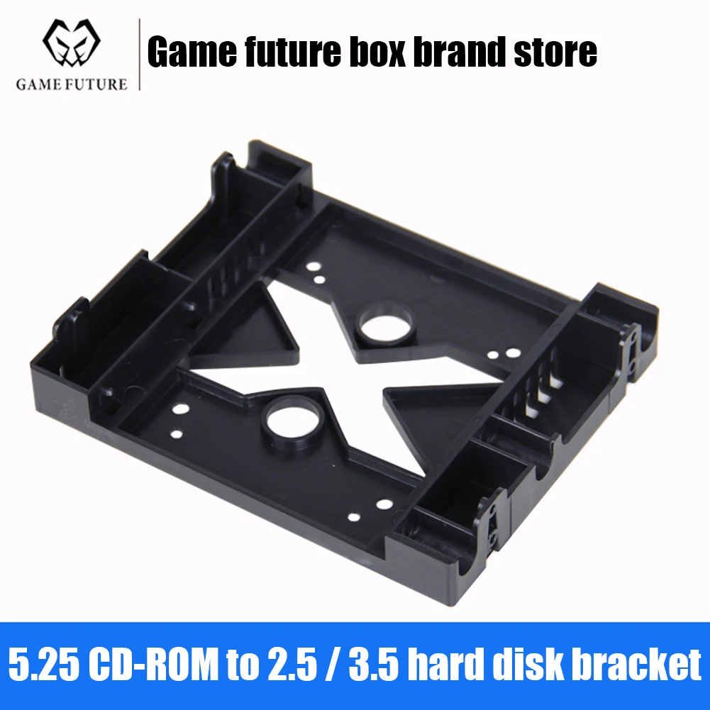 

New 5.25 Optical Drive Position to 3.5 inch 2.5 inch SSD 8CM FAN Adapter Bracket Dock Hard Drive Holder For PC Enclosure Laptop