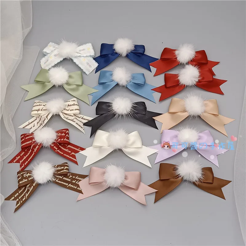 Мягкие японские игрушки девочка сердце лук плюшевая Шпилька заколка для волос