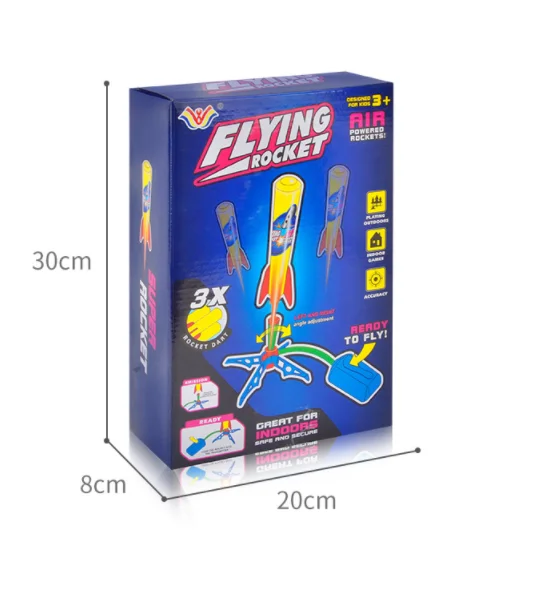 

Kids Air Pressed Stomp Rocket Pedal Games Outdoor Sports Kids League Launchers Step Pump Skittles Children Foot Family Game Toy