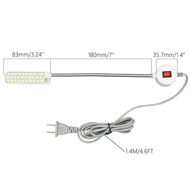 Светодиодная подсветка для швейной машины гибкий рабочий светильник лампа с