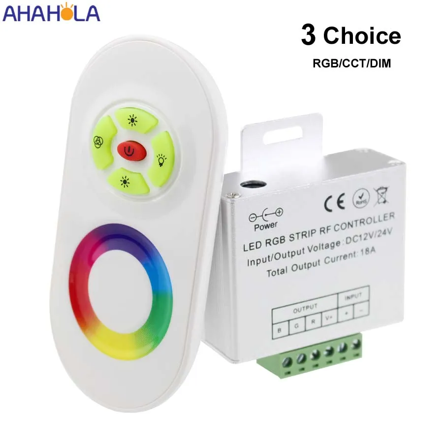 

Сенсорный Радиочастотный пульт дистанционного управления Led Rgb Control ler 12 В 24 в PWM Led Strip Control ler для Rgb-ленты CCT Led Dimmer для светодиодов Control ador