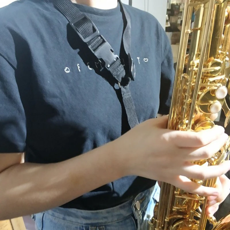Регулируемый саксофон Саксофон наплечный нейлоновый ремень для