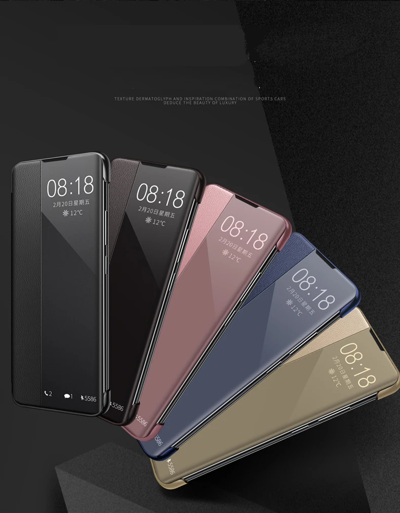 Ультра тонкий флип-чехол для телефона huawei P30 P20 Pro mate 20 Lite X 10 P10 Plus mate 20 mate 10 P 30 P30 Окно просмотра Авто Режим сна
