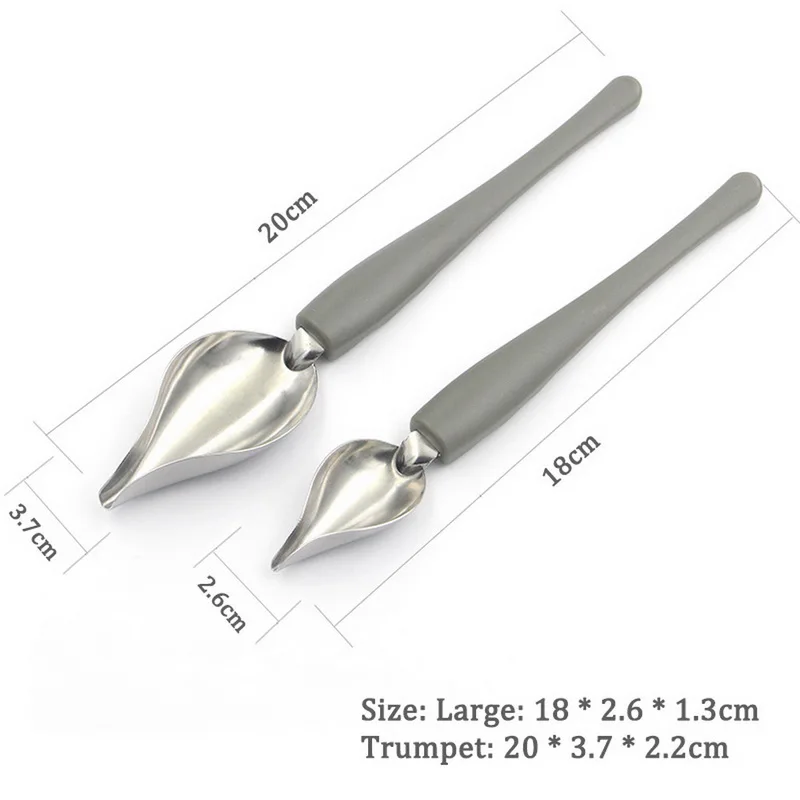 Chef Food Decoration Spoon Anti-slip Accessories Draw Tools Stainless Steel Portable Mini Sauce Painting Coffee Kitchen | Дом и сад
