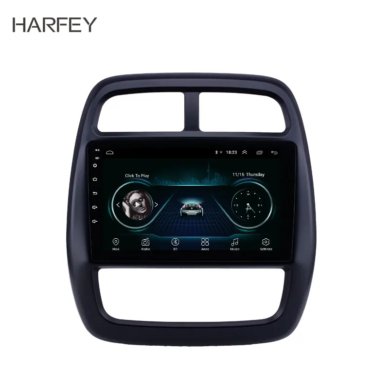 Автомобильный мультимедийный плеер Harfey 9 дюймов GPS-навигация Android 8 1 радио