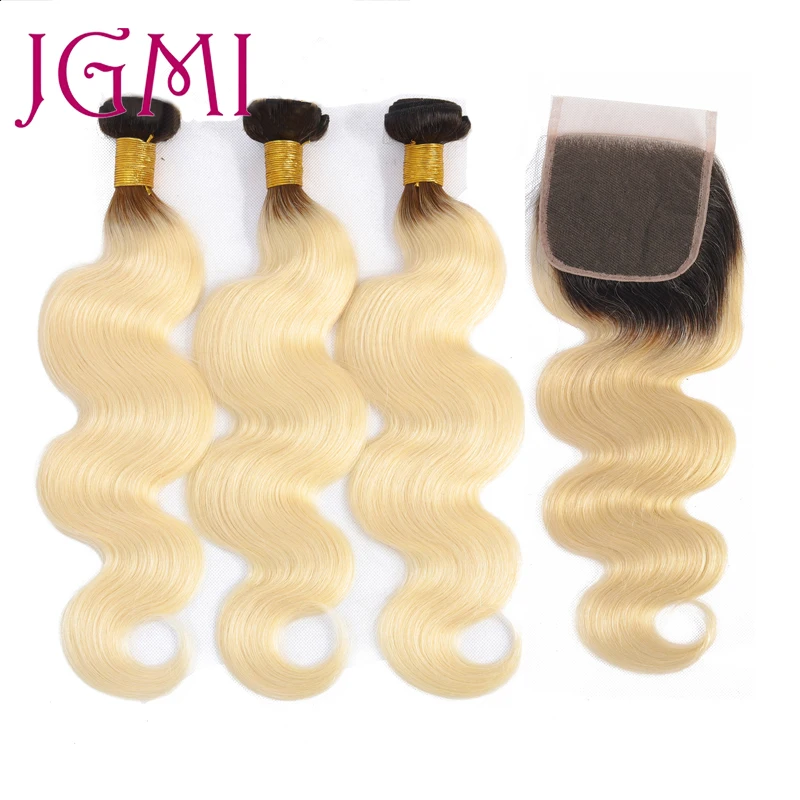 1b 613 блонд пучки с застежкой предварительно выщипанные волнистые волосы для тела