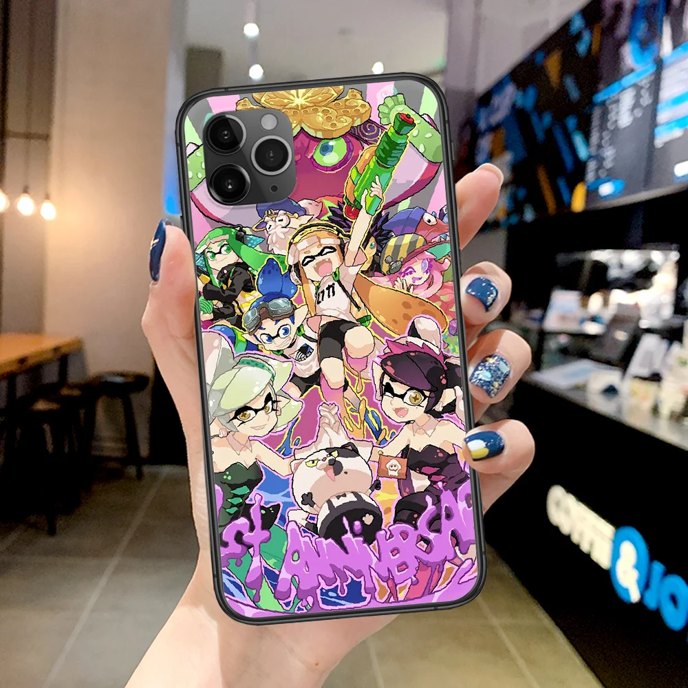 

Pearl Switch Splatoon 2 Game Phone Case For Iphone 4 4s 5 5S SE 5C 6 6S 7 8 Plus X XS XR 11 12 Mini Pro Max 2020 black Prime