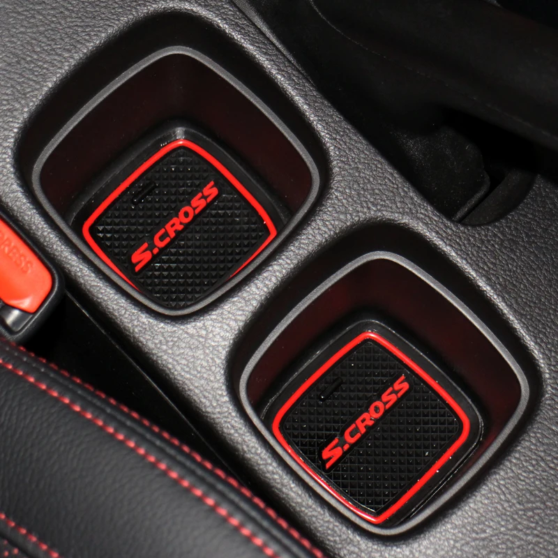 RUIYA нескользящий пылезащитный коврик для двери для Maruti Suzuki S-Cross, Автомобильный интерьер, слот для ворот, подлокотник, коврики для хранения