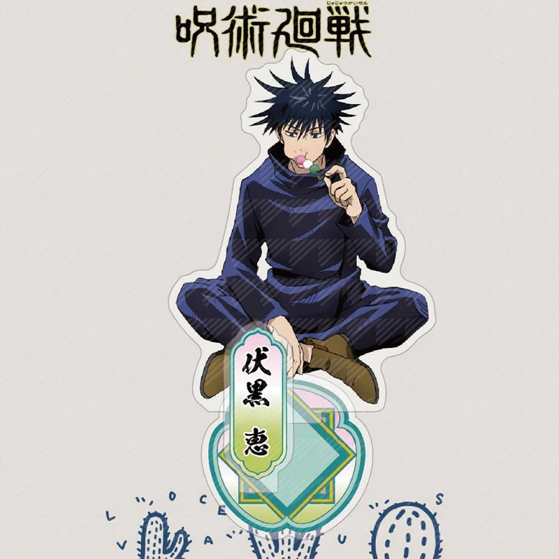 

Japan Anime Jujutsu Kaisen Acrylic Figure Stand Model Plate Yuji Itadori Satoru Fushiguro Megumi Desk Decor Cosplay Gift