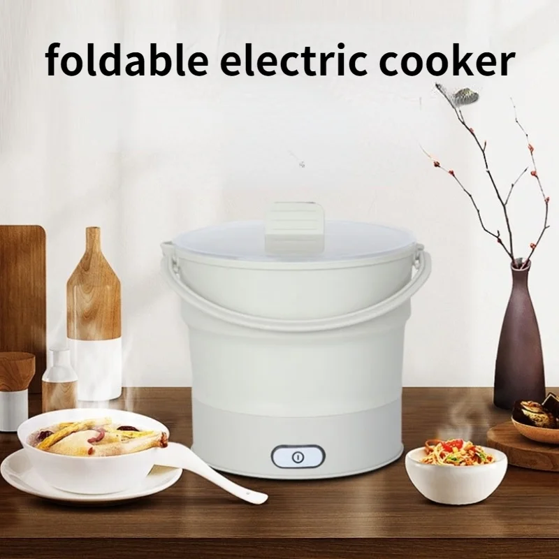 

Foldable Electric Kettle Boiling Pot Cooker Portable Kitchen Appliance Boiler 110V220V Food Boiling Steamer Electric Kettle Pot