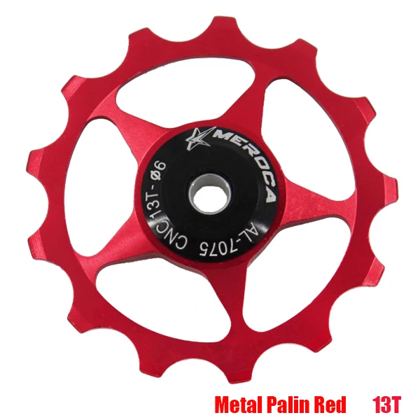 MTB Mountain Bike Road Bicycle Jockey Wheel 13T Aluminum Alloy Rear Derailleur Pulley Metal Bearing Guide | Спорт и развлечения