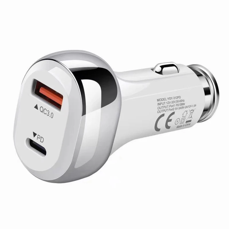1 шт. Порты и разъёмы в состоянии 2 USB + Тип C PD 20 Вт Зарядное устройство быстрой