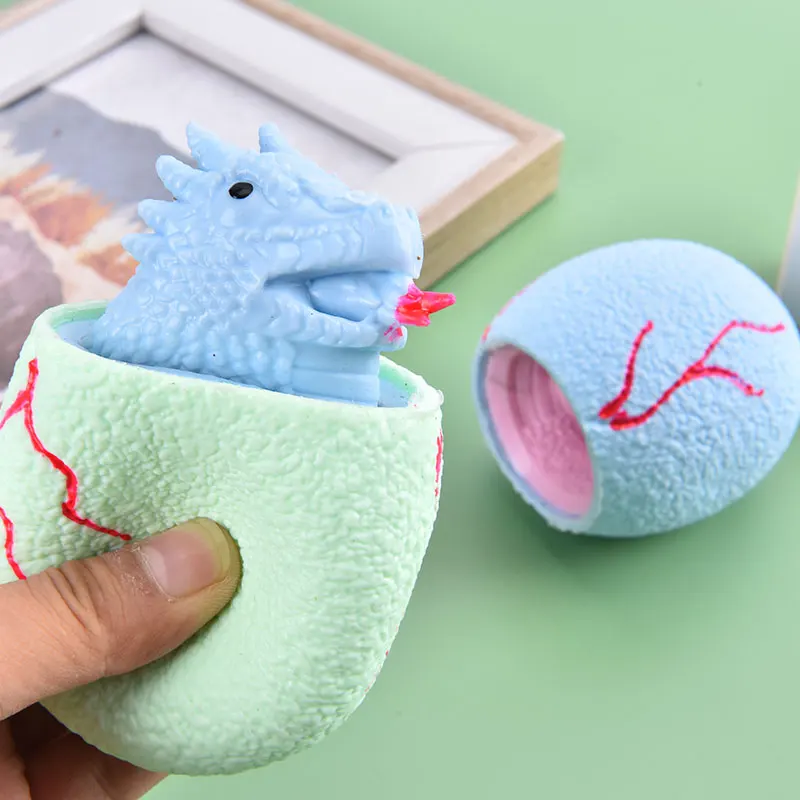 

Игрушка для снятия симптомов тревоги, игрушки-фиджеты, Шариковая коробка, напряженный дымчатый динозавр, шарик для яиц, миниатюрный симпати...