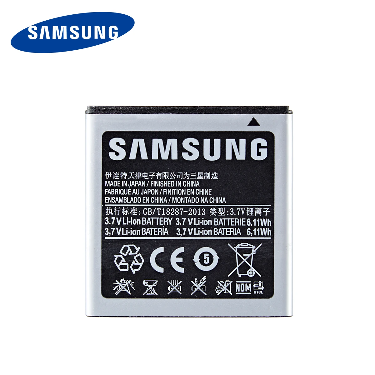 Оригинальный аккумулятор SAMSUNG EB575152LU EB575152VA/VU 1650 мАч для Samsung Galaxy S I9000 I589 I8250 I919 D710 i9001