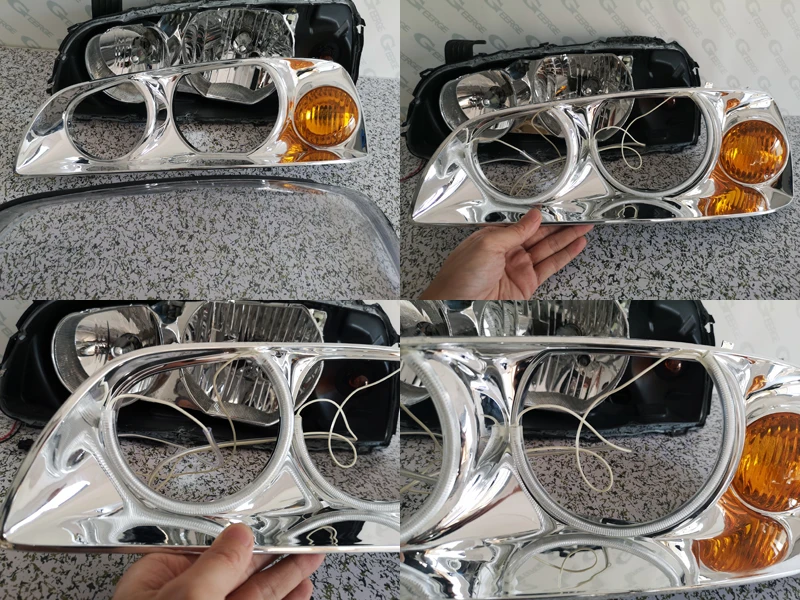 Для hyundai Elantra 2004 2005 2006 отличный c-образный Стиль Ультра яркое освещение CCFL ангельские глазки комплект halo кольца