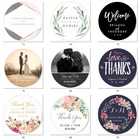 100 шт., 3-7 см, прозрачныекрафтовыебелые наклейки, наклейки для свадебных торжеств, пришитые наклейки, украшение для одежды