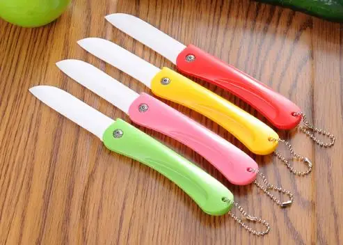 Multi-color ceramic folding knife Fruit knife Vegetable knife Portable knife highest quality kitchen knife