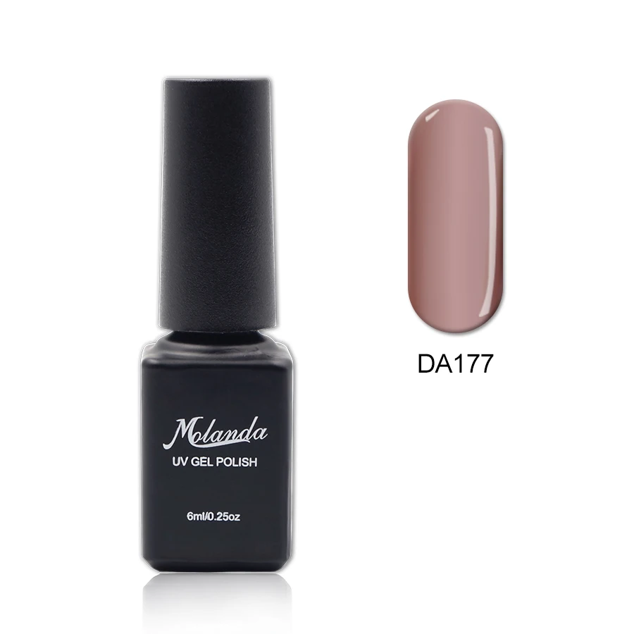 Прозрачный Гель-лак Molanda с чистой глазурью полуперманентный 15 однотонных цветов