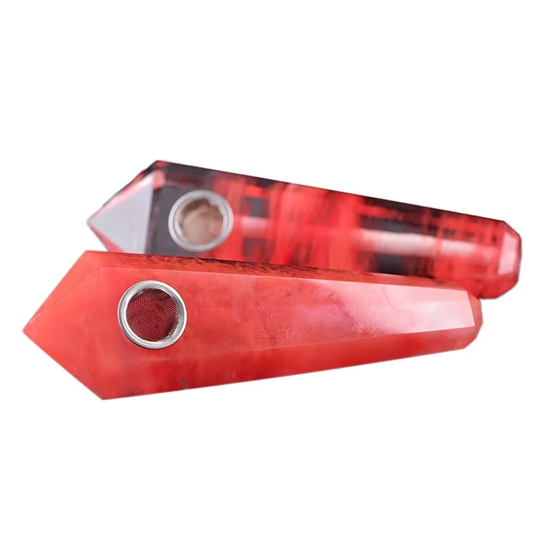 Натуральная кварцевая курительная трубка хрустальный камень трубки для сигар