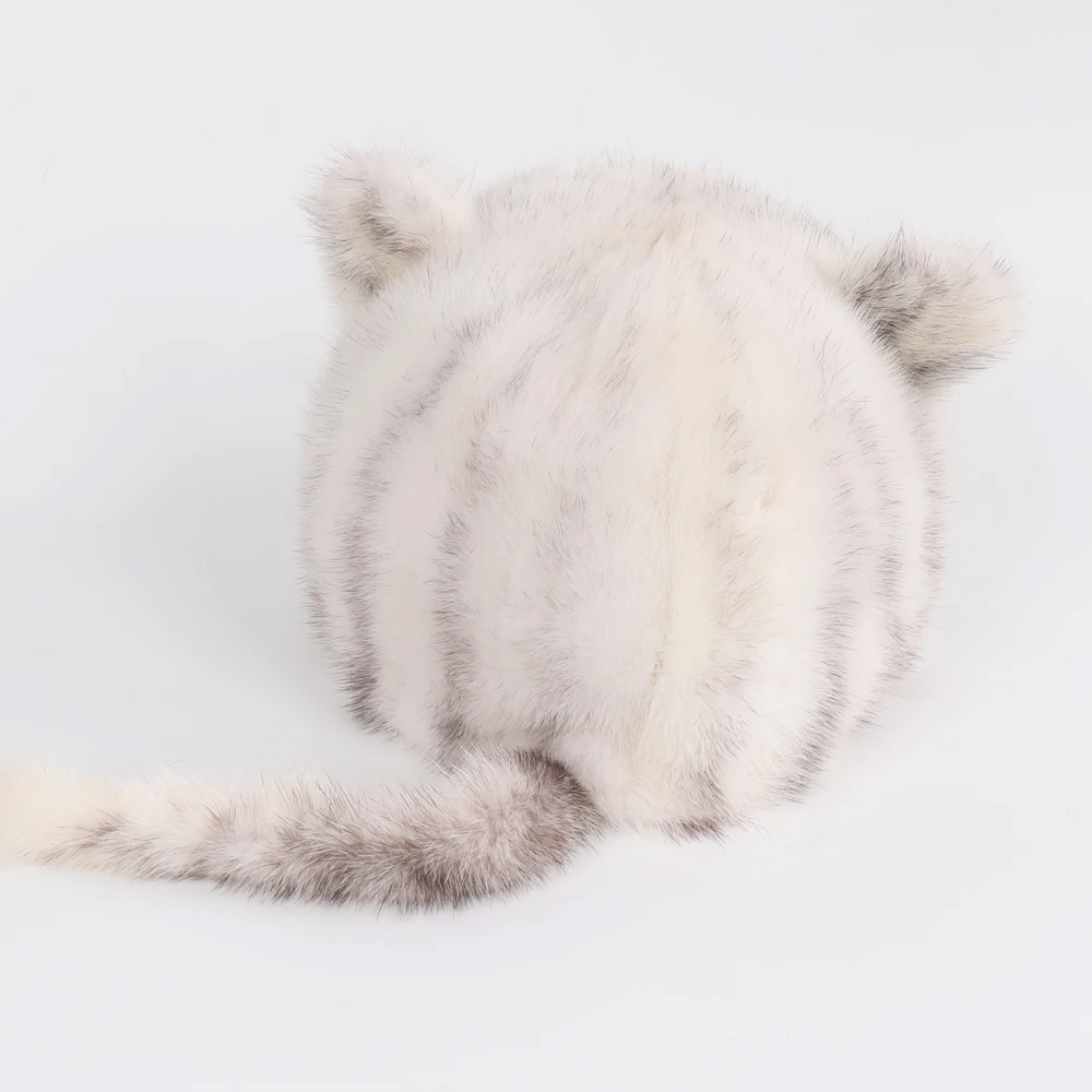 Новые милые хорошего качества 100% натуральный мех норки козырьки шляпы зимние