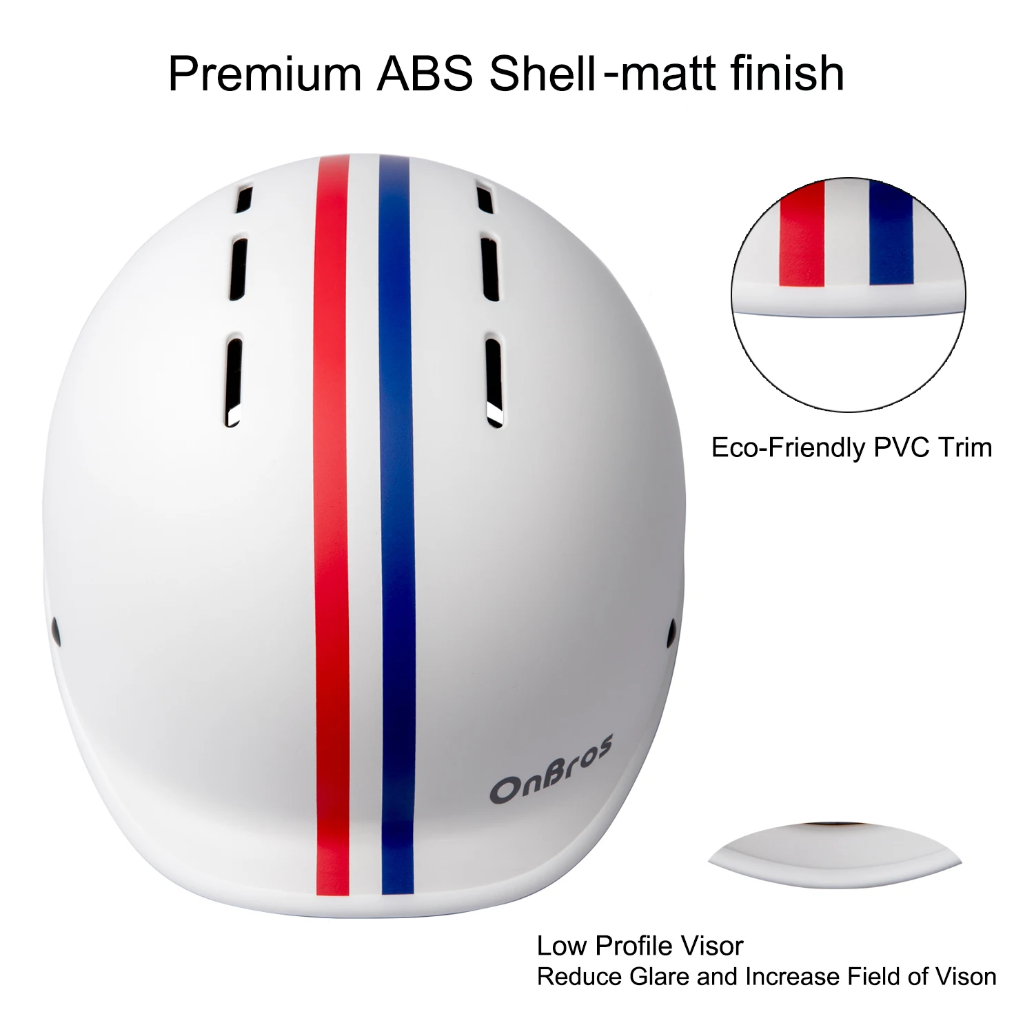 Onbros Men And Women's ABS Shell Urban Helmet For Roller Skating Cycle Skateboard City Caps | Спорт и развлечения